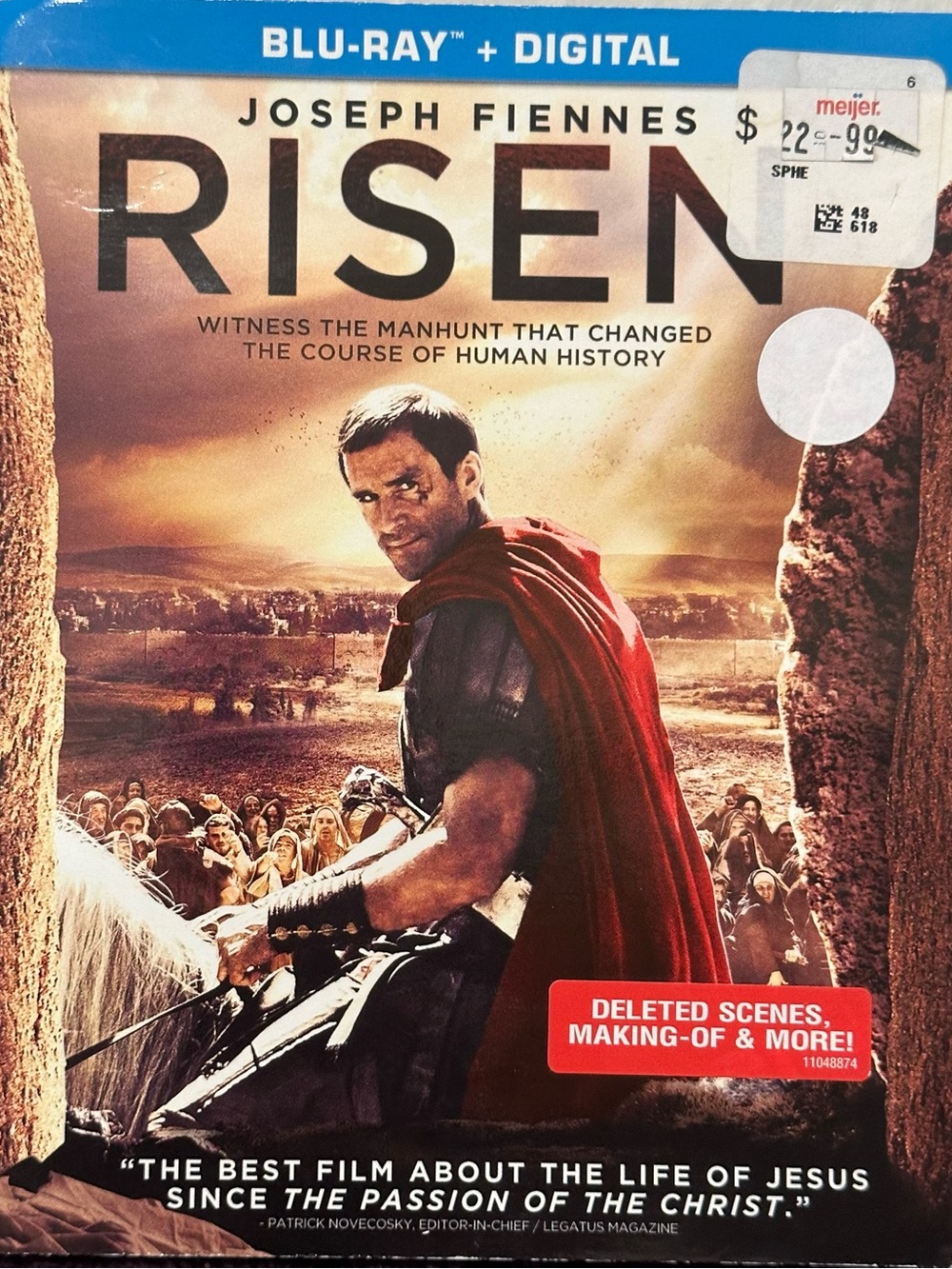 Joseph Fiennes Rated: PG-13 Risen blu ray + digital movie bluray Christian